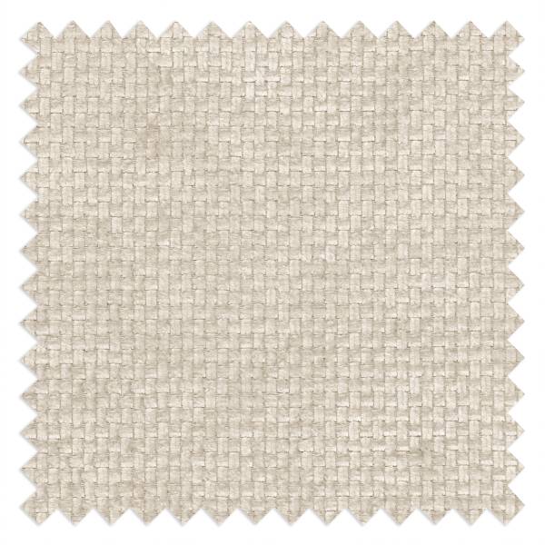 Canapé d’angle convertible Baragup Tissu chenille Edisa: Blanc laine