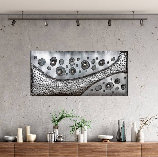 Quadro Callosti Argento - Ferro - 120 x 56 x 6 cm