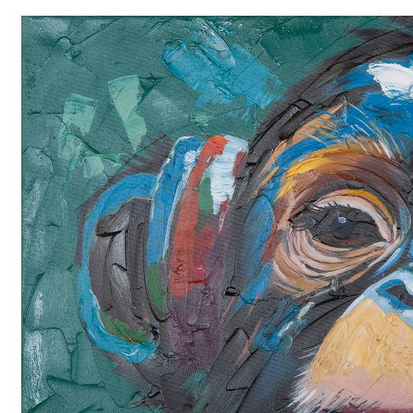 Bild Ape Durchsichtig - Leinen - 100 x 70 x 4 cm