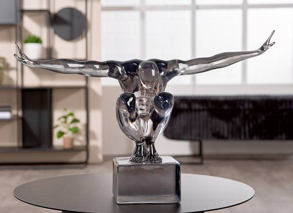 Scultura Cliffhanger Gris Grigio - Plexiglas - 49 x 34 x 16 cm