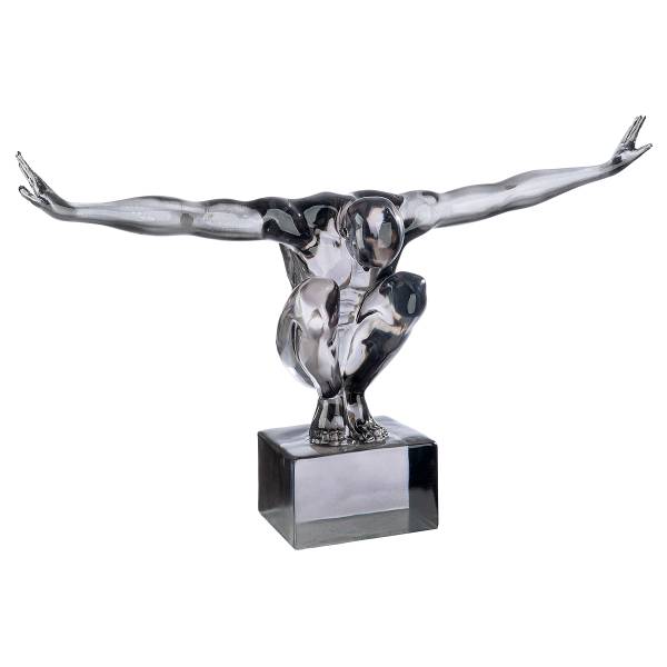 Scultura Cliffhanger Gris Grigio - Plexiglas - 49 x 34 x 16 cm