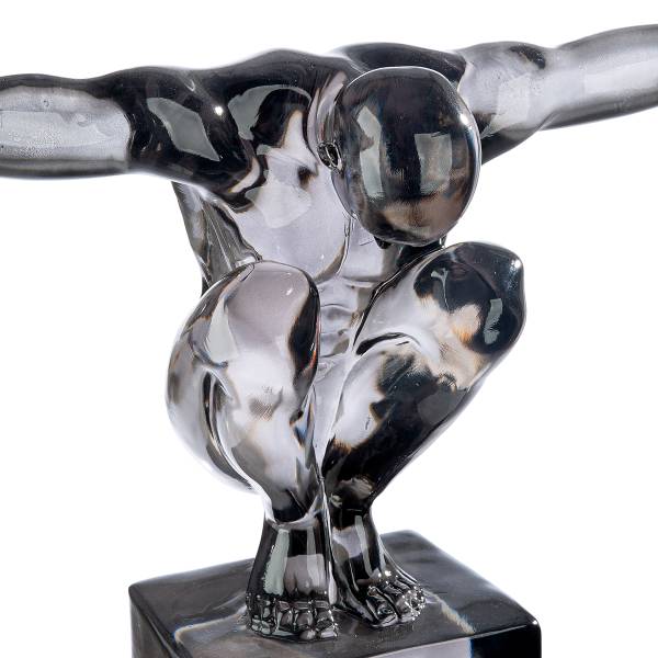 Scultura Cliffhanger Gris Grigio - Plexiglas - 49 x 34 x 16 cm
