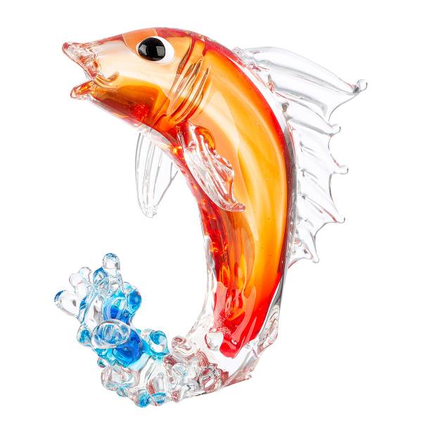 Figur Fisch Piscium Rot - Farbglas - 21 x 22 x 12 cm
