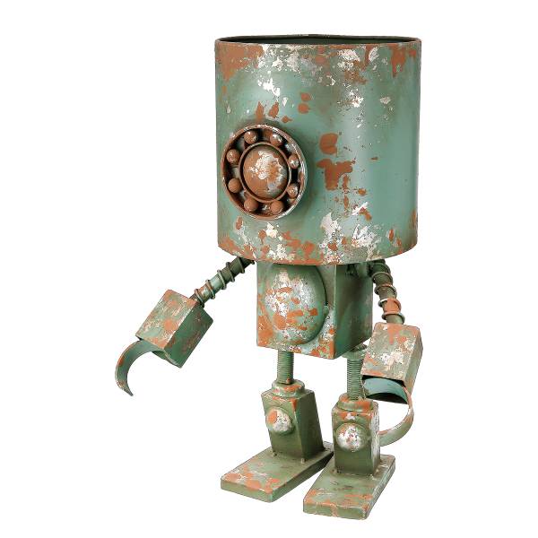 Portavaso Roboter Robotic verde Verde - Ferro - 30 x 42 x 23 cm