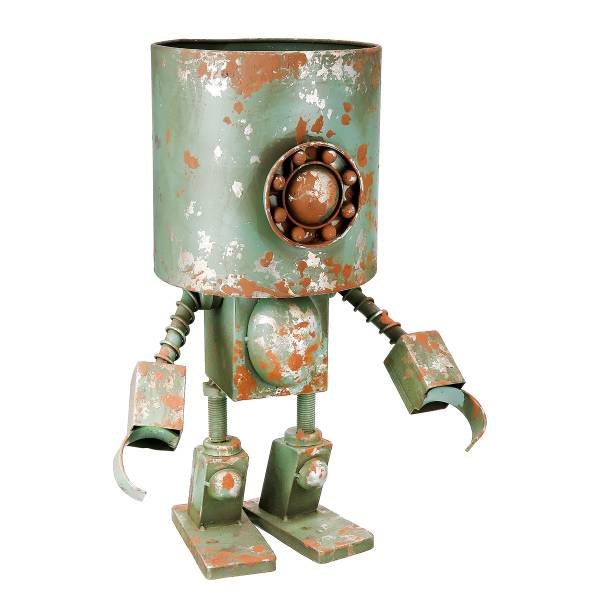 Portavaso Roboter Robotic verde Verde - Ferro - 30 x 42 x 23 cm