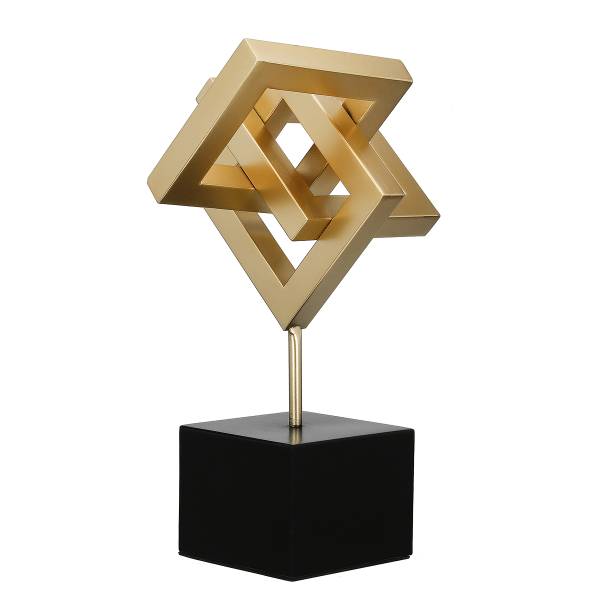 Dekoobjekt Connect Gold - Eisen - 23 x 40 x 21 cm