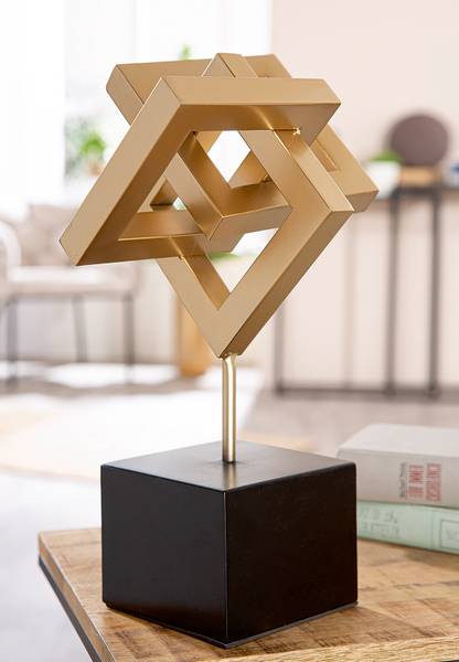 Dekoobjekt Connect Gold - Eisen - 23 x 40 x 21 cm