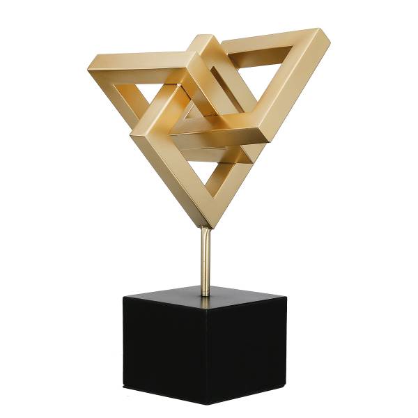 Dekoobjekt Connect Gold - Eisen - 23 x 40 x 21 cm