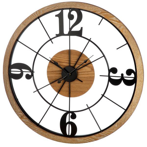 Orologio da parete Presage Nero - Ferro - Profondità: 4 cm