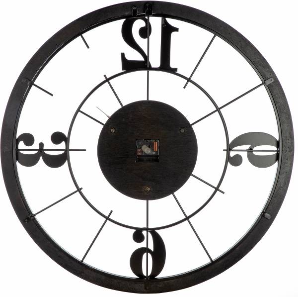 Orologio da parete Presage Nero - Ferro - Profondità: 4 cm