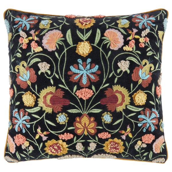 Kissen BOHEMIAN Baumwolle / Polyester - Schwarz