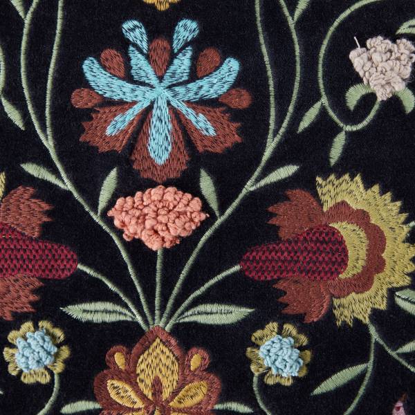 Kissen BOHEMIAN Baumwolle / Polyester - Schwarz