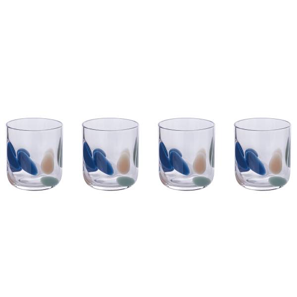 Drinkglas FAYETTE set van 4 glas - meerdere kleuren