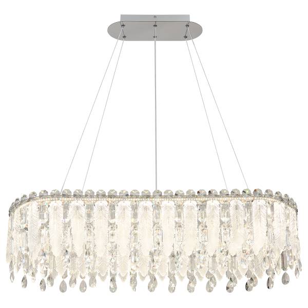 LED-Pendelleuchte Klunka Typ C Kristallglas / Eisen - 1-flammig