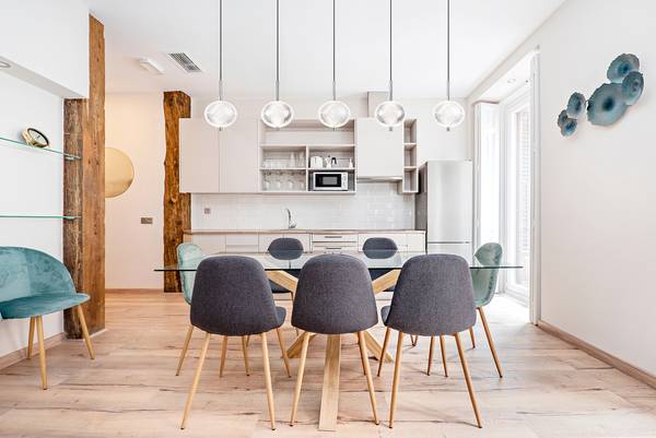 Lampada a sospensione LED Aida Vetro acrilico / Ferro - 5 punti luce