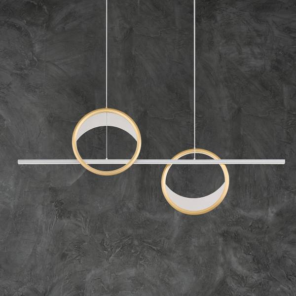 Lampada a sospensione LED Umbra Vetro acrilico / Alluminio - 1 punto luce