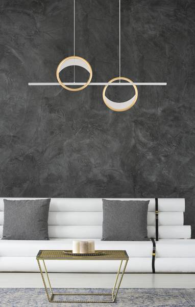 Lampada a sospensione LED Umbra Vetro acrilico / Alluminio - 1 punto luce