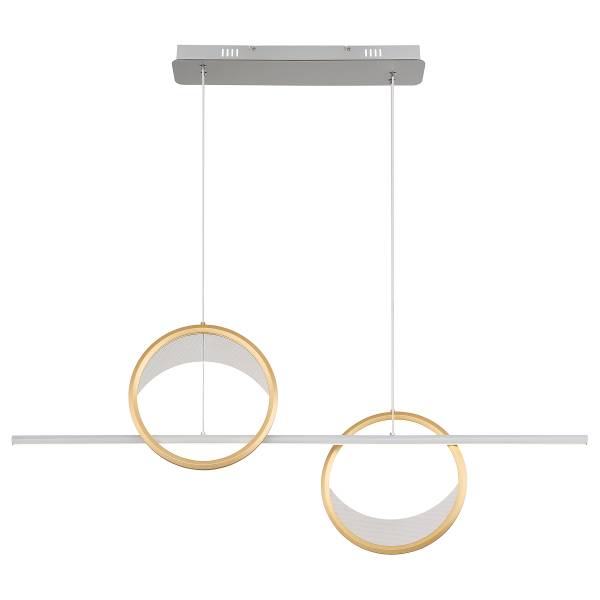 Lampada a sospensione LED Umbra Vetro acrilico / Alluminio - 1 punto luce