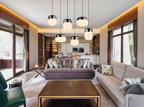 Suspension LED Cristallica - Type B Verre cristallin / Fer - Nb d'ampoules : 6