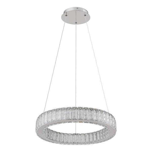 Lampada a sospensione LED Mucky A Cristallo / Ferro - 1 punto luce