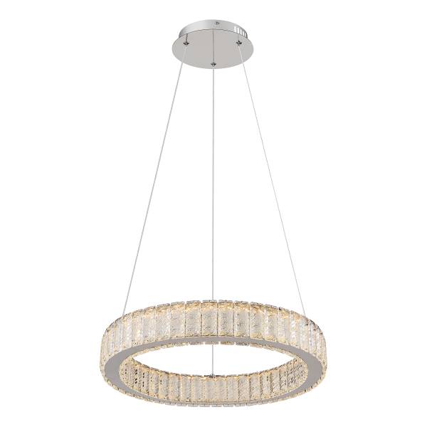 Lampada a sospensione LED Mucky A Cristallo / Ferro - 1 punto luce