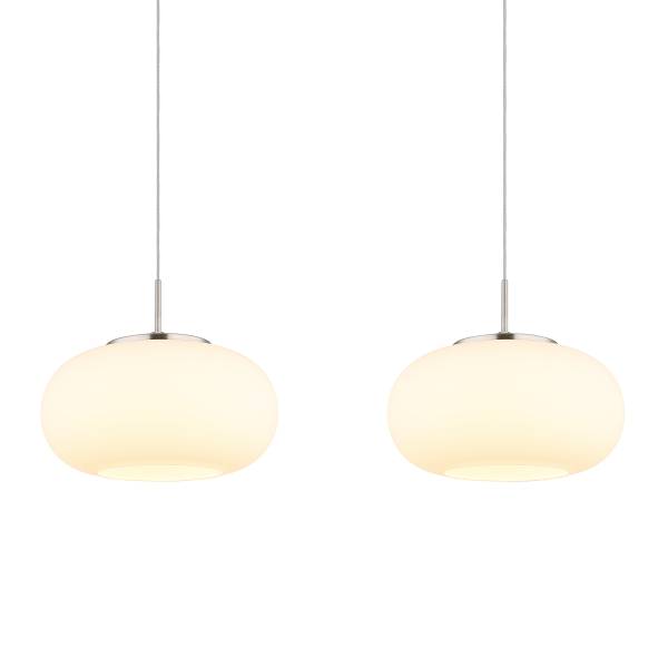 Lampada sospensione LED Quintara D Vetro opale / Ferro - Numero di lampadine necessarie: 4