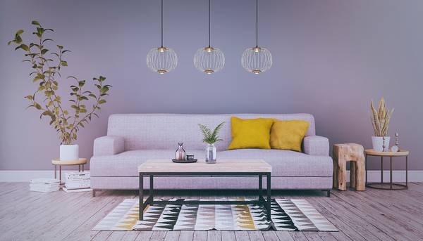 Lampada a sospensione LED Galway A Ferro / Alluminio - 1 punto luce - Argento