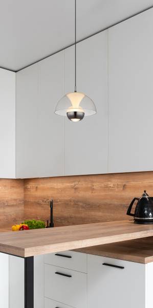 Lampada a sospensione LED Arus Vetro acrilico / Ferro - Numero di lampadine necessarie: 1