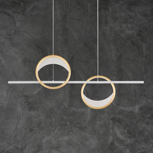 LED-hanglamp Umbra acrylglas/aluminium - 1-lichts