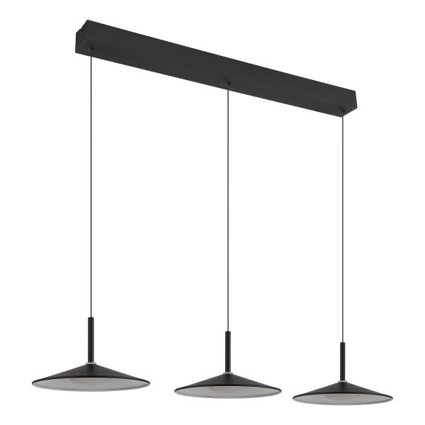 LED-hanglamp Lampone type C ijzer/acrylglas - 1-lichts - zwart