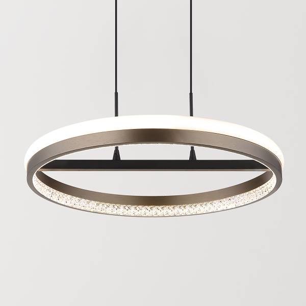 Lampada a sospensione LED Della A Vetro acrilico / Ferro - 1 punto luce