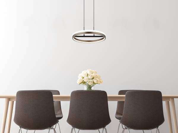 Lampada a sospensione LED Della A Vetro acrilico / Ferro - 1 punto luce