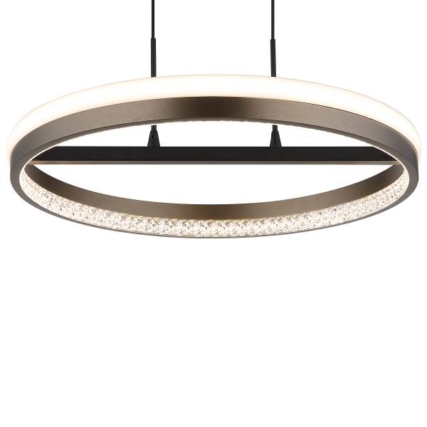Lampada a sospensione LED Della A Vetro acrilico / Ferro - 1 punto luce