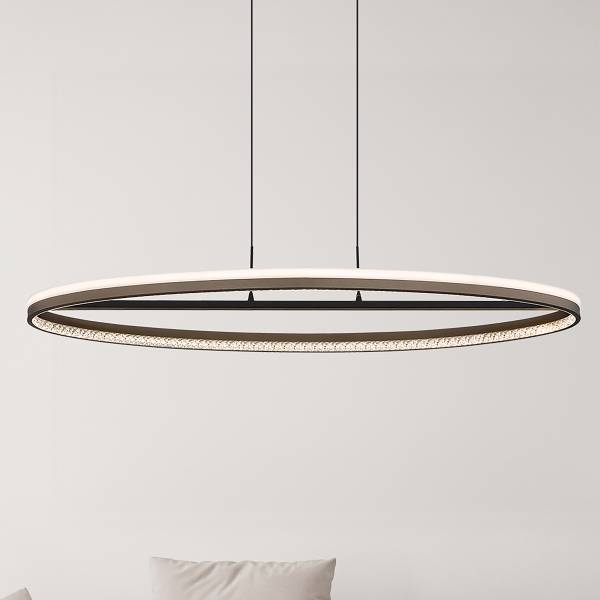 Suspension LED Della - Type B Verre acrylique / Fer - 1 ampoule