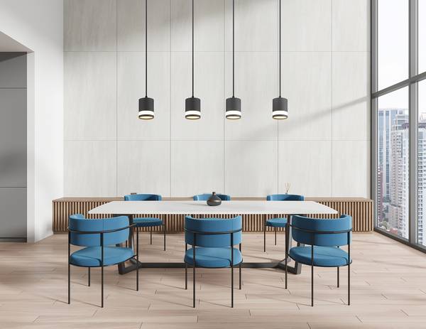 Lampada a sospensione LED Lucero B Vetro acrilico / Ferro - 4 punti luce