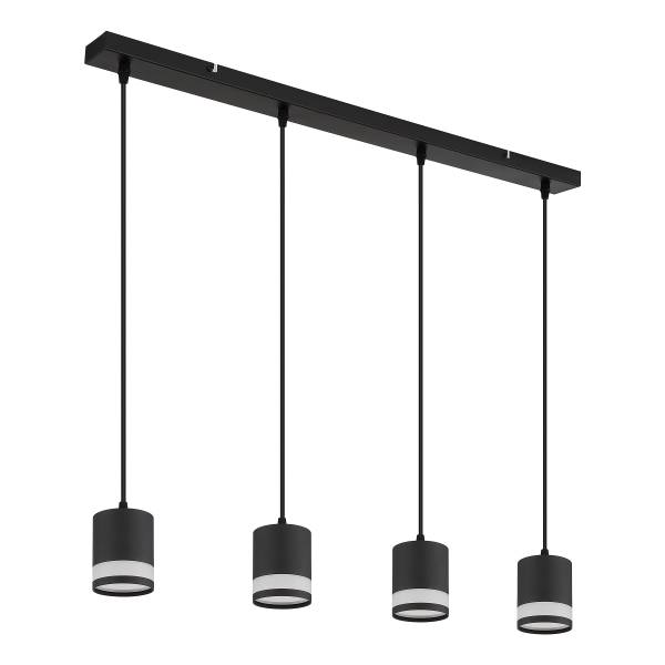 Lampada a sospensione LED Lucero B Vetro acrilico / Ferro - 4 punti luce