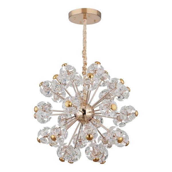 LED-hanglamp Floriella type C kristalglas/ijzer - 1-lichts