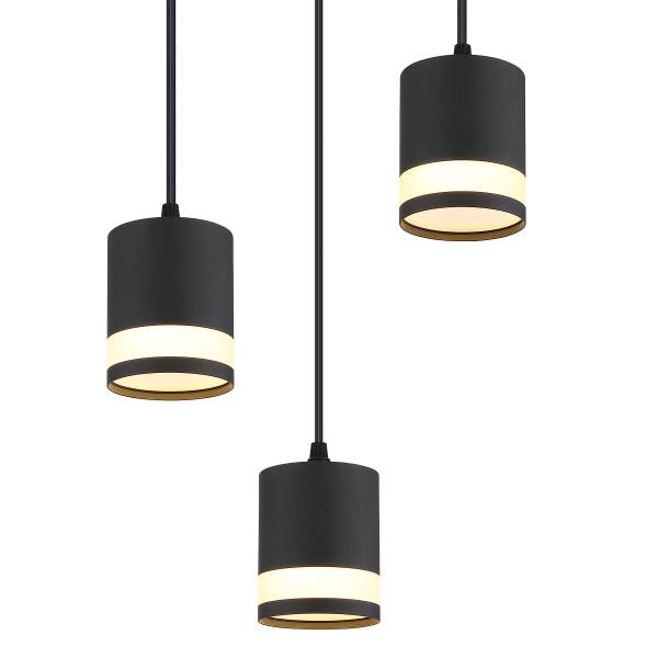 Lampada a sospensione LED Lucero A Vetro acrilico / Ferro - 3 punti luce