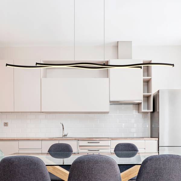 Lampada a sospensione LED Boyd Vetro acrilico / Ferro - 2 punti luce