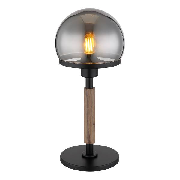 Lampada da tavolo Haku B Vetro fumè / Ferro - 1 punti luce