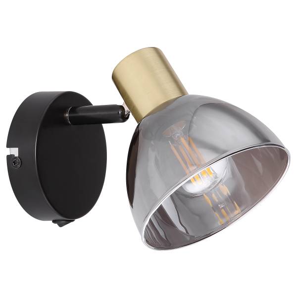 Lampada da parete Jay Vetro / Ferro - 1 punti luce