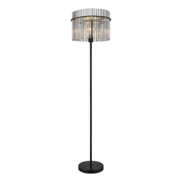 Lampada da terra Gorley B Vetro fumè / Ferro - 1 punti luce