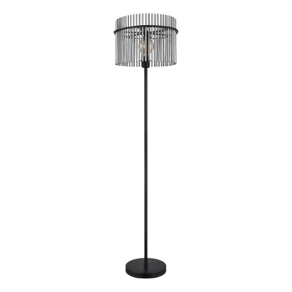 Lampada da terra Gorley B Vetro fumè / Ferro - 1 punti luce