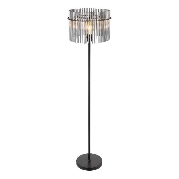 Lampada da terra Gorley B Vetro fumè / Ferro - 1 punti luce