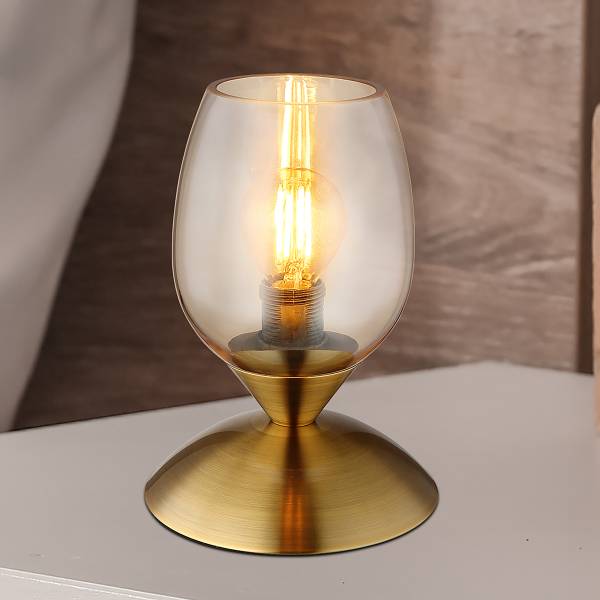 Lampada da tavolo Kuwaita A Vetro / Ferro - 1 punti luce