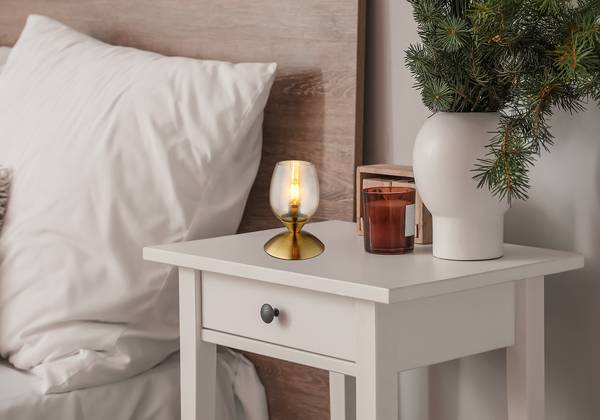 Lampada da tavolo Kuwaita A Vetro / Ferro - 1 punti luce