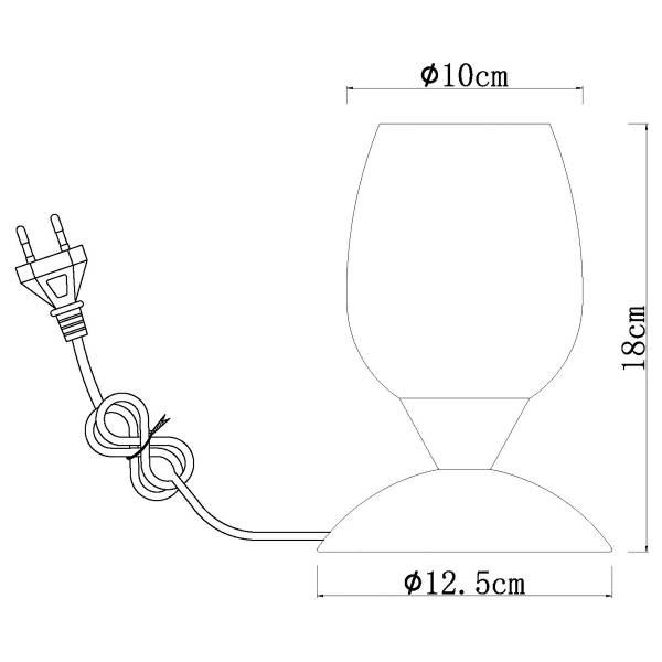 Lampada da tavolo Kuwaita A Vetro / Ferro - 1 punti luce