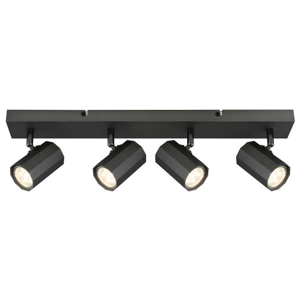 Lampada da soffitto James C Ferro - 4 punti luce - Grigio