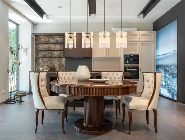 Hanglamp Gorley type C transparant glas/ijzer - 4-lichts - wit