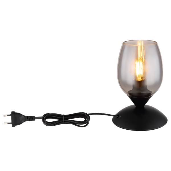 Lampada da tavolo Kuwaita C Vetro fumè / Ferro - 1 punti luce